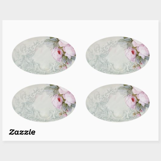 CELESTE背景 楕円形シール (シート)