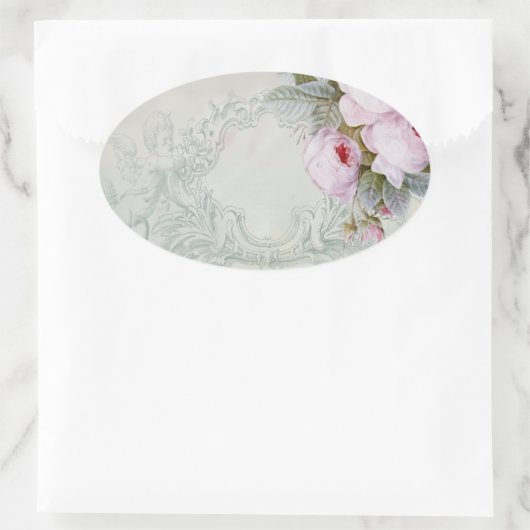 CELESTE背景 楕円形シール (バッグ)