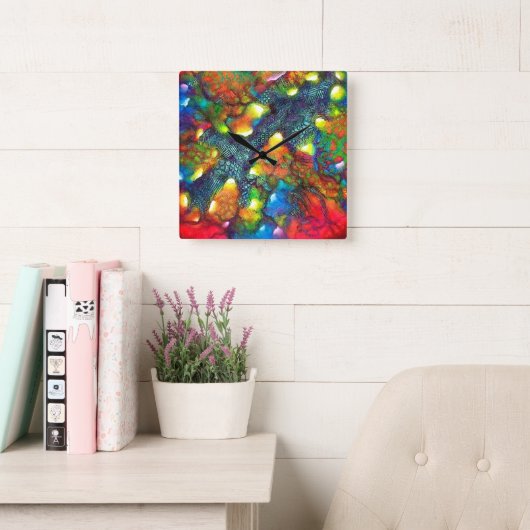 CELESTE de Christèle Chabrette スクエア壁時計 (読書スペース)