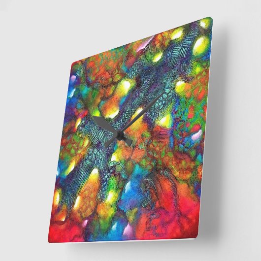 CELESTE de Christèle Chabrette スクエア壁時計 (傾斜)