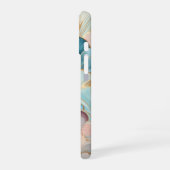 Celeste Deco Luxury Art Deco Teal Gold iPhone 16ケース (左側面)