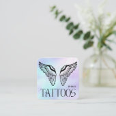 Celestial Angle Tattoo Salon Holographic スクエア名刺 (スタンド正面)