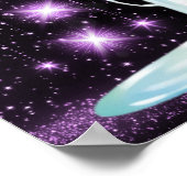 Celestial Aquarius – Astrology Art ポスター (角)