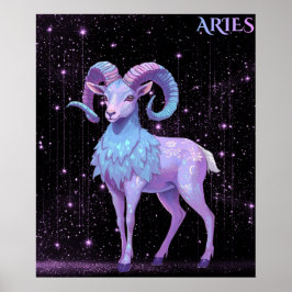 Celestial Aries – Astrology Art ポスター