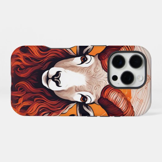 Celestial Aries Zodiac Sign iPhoneケース (裏面横)