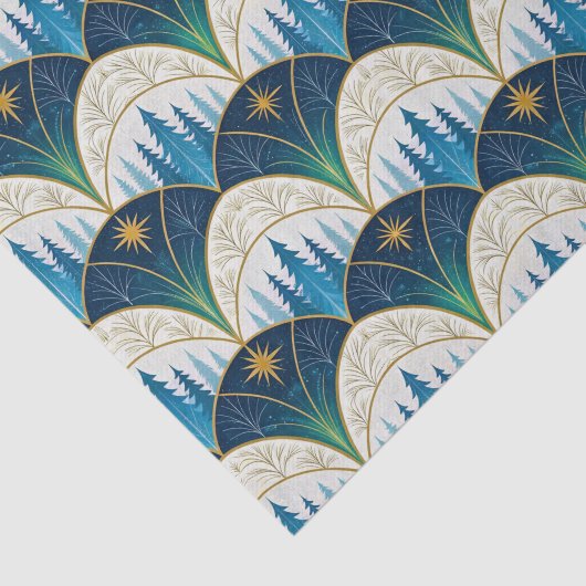 Celestial Art Deco Forest Holiday 薄葉紙 (詳細)