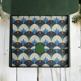 Celestial Art Deco Forest Holiday 薄葉紙