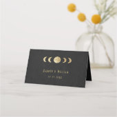 Celestial art deco wedding place card プレイスカード (裏面)