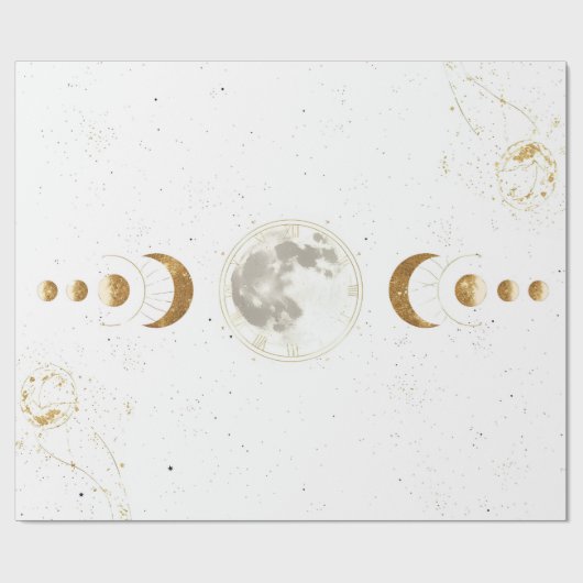 Celestial Astrology Pattern |Wrapping Paper ラッピングペーパー (フラット)