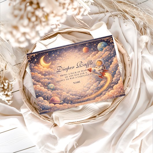 Celestial Astronaut Clouds Diapper Raffle  エンクロージャーカード