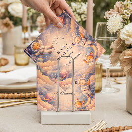 Celestial Astronaut Neutral Space Baby Shower スタンダードカクテルナプキン