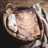 Celestial Astronaut Neutral Space Baby Shower 招待状