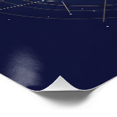 Celestial Aurora Constellation Wall Art ポスター (コーナー)
