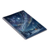 Celestial Aurora & Stars Winter Notebook ノートブック (右側)