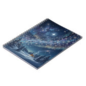 Celestial Aurora & Stars Winter Notebook ノートブック (左側)