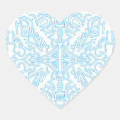 Celestial Azure Tide ハートシール (正面)