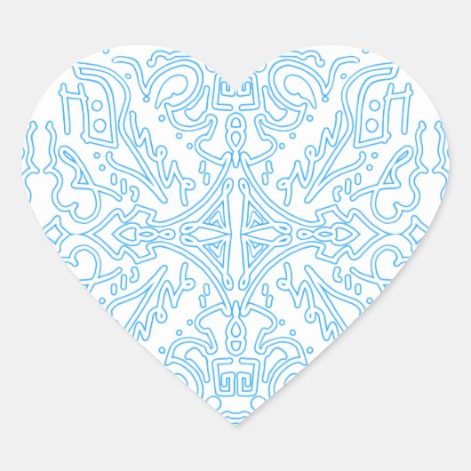 Celestial Azure Tide ハートシール (正面)