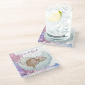Celestial Baby shower  ガラスコースター (アングル)