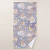 Celestial Baby Towel | Pastel Moons, Stars & Dream バスタオル (バスタオル)