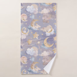Celestial Baby Towel | Pastel Moons, Stars & Dream バスタオル