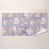 Celestial Baby Towel | Pastel Moons, Stars & Dream バスタオル (バスタオル)