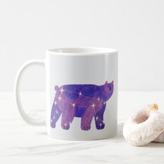 Celestial Bear Whimsical Mug コーヒーマグカップ (ドーナツ)