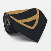 Celestial Bee Trail – Elegant Cosmic Gold Design ネクタイ (ロール)