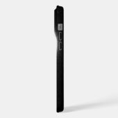 Celestial Black Cat Lunar Halo Phone Case iPhoneケース (左側面)