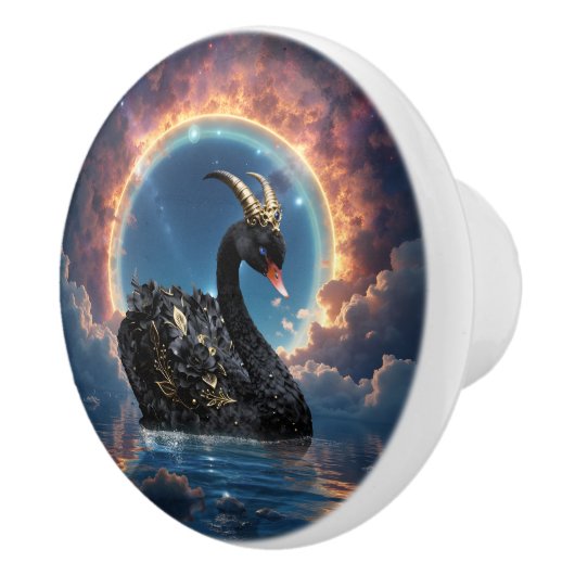 Celestial Black Swan Guardian of the Moonfire Veil セラミックノブ (右)