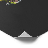 Celestial Blooming Crown of Thorns 3D Papercut ポスター (角)