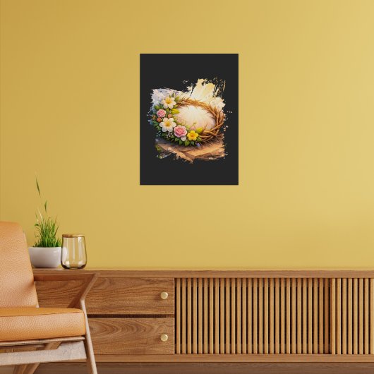 Celestial Blooming Crown of Thorns 3D Papercut ポスター (リビング2)