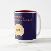 Celestial Blue Faith & Harmony Mug ツートーンマグカップ (正面右)