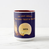 Celestial Blue Faith & Harmony Mug ツートーンマグカップ (中央)