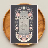 Celestial Blush Blossom Art Nouveau Bridal Shower 招待状