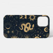 Celestial boho seamless pattern iPhoneケース (裏面横)