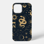 Celestial boho seamless pattern iPhoneケース (裏面)