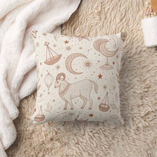 Celestial Botanical Pattern (1) クッション (ブランケット)