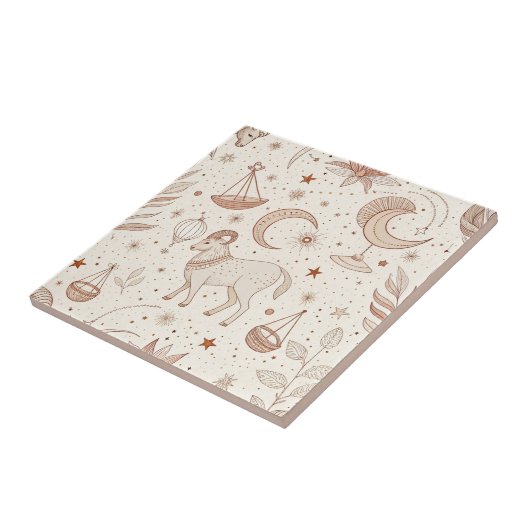 Celestial Botanical Pattern (1) タイル (側面)