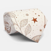 Celestial Botanical Pattern (1) ネクタイ (ロール)