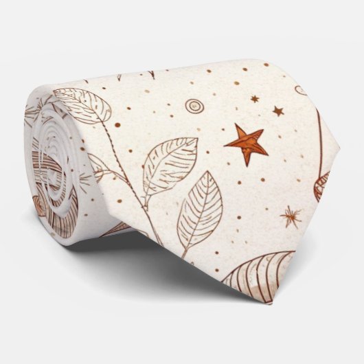 Celestial Botanical Pattern (1) ネクタイ (ロール)