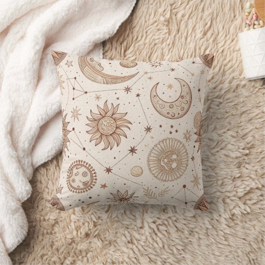 Celestial Botanical Pattern (2) クッション (ブランケット)