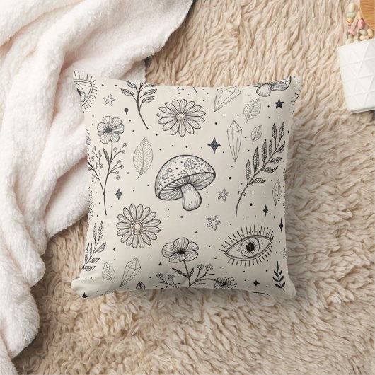 Celestial Botanical Pattern (3) クッション (ブランケット)