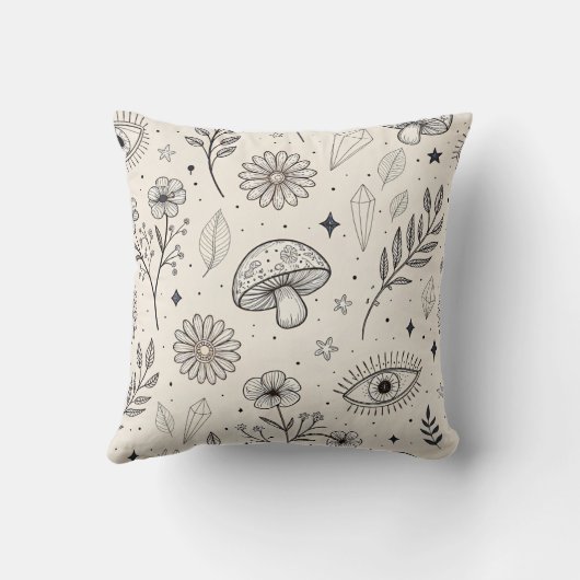 Celestial Botanical Pattern (3) クッション (裏面)