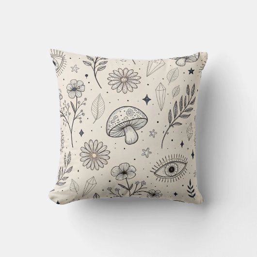 Celestial Botanical Pattern (3) クッション (正面)