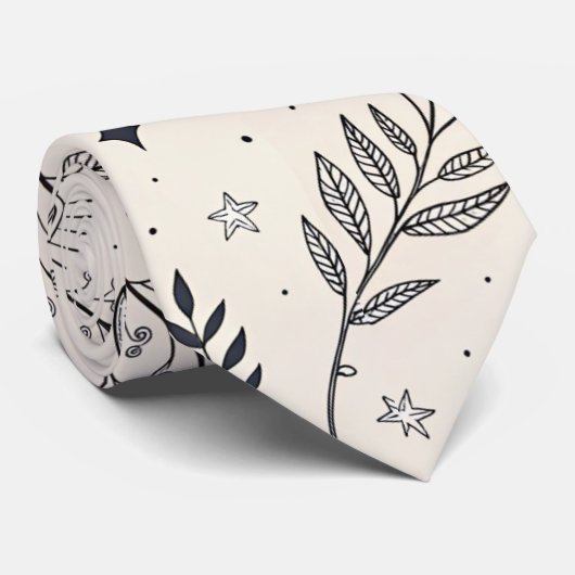 Celestial Botanical Pattern (3) ネクタイ (ロール)