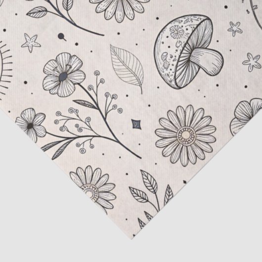 Celestial Botanical Pattern (3) 薄葉紙 (詳細)