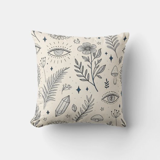 Celestial Botanical Pattern (4) クッション (正面)