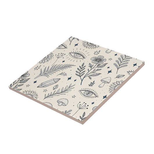 Celestial Botanical Pattern (4) タイル (側面)