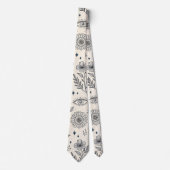 Celestial Botanical Pattern (4) ネクタイ (正面)