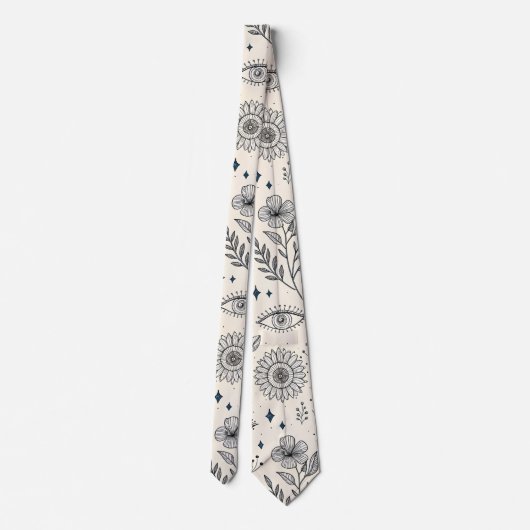 Celestial Botanical Pattern (4) ネクタイ (裏面)